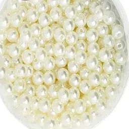 bbs deal Cream Pearl (5mm) 1110 pcs Moti, Craft Pearl Beads for Beading and Crafts (5mm) image 2