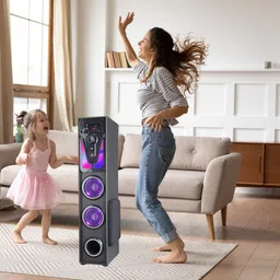 DRUMSTONE 6-Inch Woofer Tower Speaker, Dynamic DJ Sound, LED Display 200 W Bluetooth Tower Speaker image 5