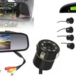 gonama LCD 4.3 Screen 4pc Car Parking Sensor Monitor Kit With Reverse Camera Sg182 LCD 4.3 Screen 4pc Car Parking Sensor Monitor Kit With Reverse Camera Sg182 Parking Sensor image 5