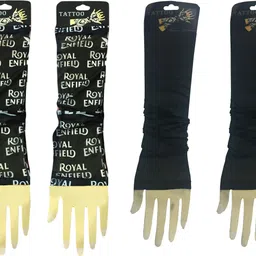 Atyourdoor REBlackBlackPlain22 Nylon Arm Warmer-picture-43