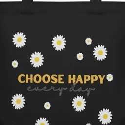 ven & eli Black Men & Women Tote Choose Happy-picture-35