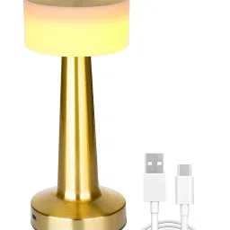 kreative arts Touch Sensor LED Table Lamp Sleek & Modern Lighting | Gold Design 3 image 5
