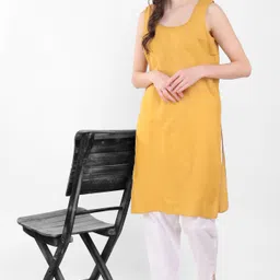 vaiva Women Yellow Camisole Bodysuit-picture-19