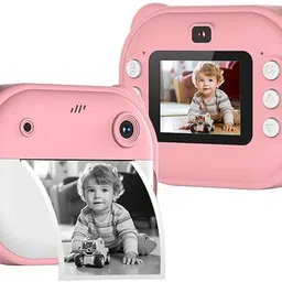 Premio Lusso Kids Thermal Printing Camera Rechargeable and Creative Fun [Pink Color] Thermal Pocket Camera For Kids Fun-picture-27
