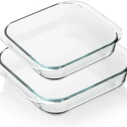 smilery Glass Serving Bowl Borosilicate Glass Square Baking Dish Microwave Oven Safe(900ml)-picture-13