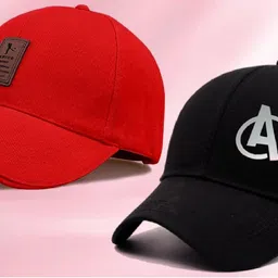 cap world Checkered, Self Design, Solid Sports/Regular Cap-picture-17