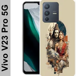 snapcrowd Back Cover for Vivo V23 Pro 5G, V2132, Mahadav Parvati ji , Back Cover-picture-12