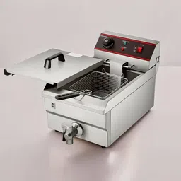 12L Commercial Electric Deep Fryer Stainless Steel Temp Control Oil Drain 12 L Electric Deep Fryer-image-2