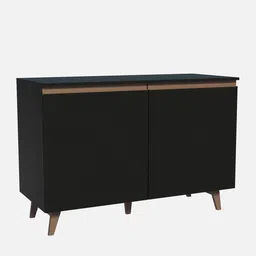 madesa Reims Cabinet in Black Finish image 4