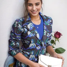 dwarros Women Checkered Single Breasted Party Blazer image 4