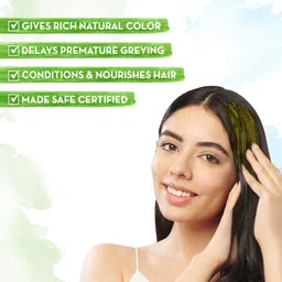 mamaearth Natural Henna Paste, Ready to Apply, with Henna & Dark Roasted Coffee , Natural Black image 4