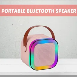 GUGGU W12 (PORTABLE WIRELESS BLUETOOTH SPEAKER) Dynamic Thunder Sound & RGB LightI442 10 W Bluetooth Laptop/Desktop Speaker-picture-28