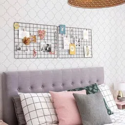 moreyaji wall Hanging DIY Steel Grid Photo Frame for Wall [85x55CM] 34 inch Grid Photo Frame wall image 4