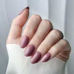 ruby face Stick On Nails 24 Reusable Artificial Fake Nail Set Long Lasting, Quick Fix image 2