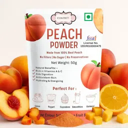 confect Peach Fruit Powder | Pure Fruit Powder for Smoothies, Baking| Vegan, Gluten-Free Nutrition Drink-picture-15