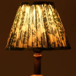 lampenschirm india Regal Fern 20cm Empire Cotton Lampshade (Green) image 1