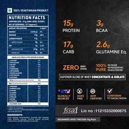 as-it-is nutrition ATOM Beginners Whey Protein 1kg - Caramelized Banana Whey Protein image 2