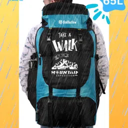 sbcollection Large 65 L Backpack Stylish 4 Zipper Compartment for Eventually Use Splash and Dust Proof image 4