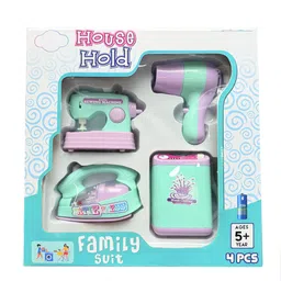 ar kids toys Mini Household Set with Realistic Sound Home Appliances Toys for Kids Multicolor image 2