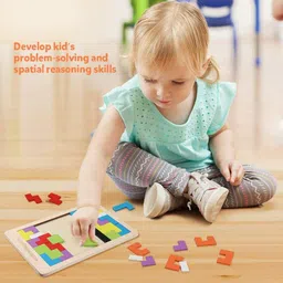 craveon Educational Wooden Intelligence Russian Puzzle Board for Kids image 4