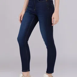 killer Women Skinny Mid Rise Light Blue Jeans image 4