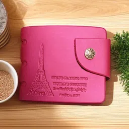 zeph enterprises Men Casual Pink Artificial Leather Wallet-picture-15