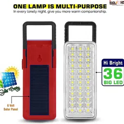 36 High-Bright LED Light with Android Charging Support With Solar 8 hrs Lantern Emergency Light-image-50
