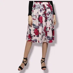 manat diva Women Floral Print A-line Multicolor Skirt-picture-15