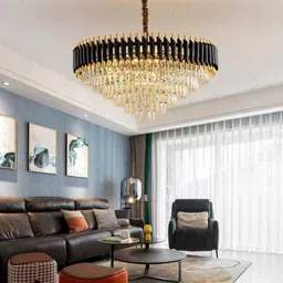 seetastic 800mm black gold chandelier@4a Chandelier Ceiling Lamp image 2