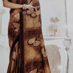 sap fashions Printed, Floral Print, Paisley, Self Design Daily Wear Chiffon Saree-picture-10