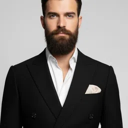 fab mafia Men Solid Double Breasted Casual, Festive & Wedding, Formal Blazer image 5