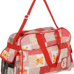 homestic by kuber industries PVC Teddy Print Mothers Bag With Handle (Red) Mothers Bag image 4