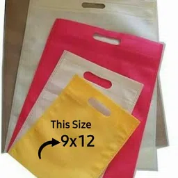 pack safe D Cut Cloth Carry Bags - Eco-Friendly, Reusable Shopping and Gift Bags Pack of 100 Grocery Bags image 3