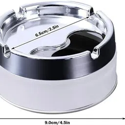 affodyl Cigarette with Spinning Portable Lids Smoking for Home (Pack of 1) Multicolor Steel, Plastic Ashtray image 3