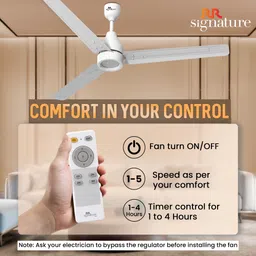 rr Energy Pro Slim with 2 Year Warranty BLDC Motor with Remote 1200 mm Ceiling Fan image 4