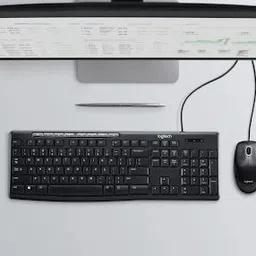 Logitech MK-200-MEDIA COMBO KEYBOARD AND MOUSE COMBO Wireless Laptop-size Multi-device Keyboard Compatible with Desktop, Laptop image 4