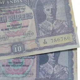 rbf Rare Rare Ten Rupees British India Fancy 786786*786786* 1st Copy 2 Note Medieval Coin Collection image 3