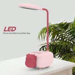 vastra Rechargeable (Pack of 1pc)LED Touch On/Off Switch Desk Lamp Children Eye Protection Student Study Reading Rechargeable Led Table Lamps USB Charging Touch Study Lamp image 2