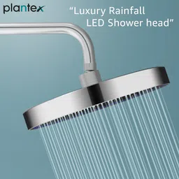 plantex ABS-Plastic Round Head Shower for Bathroom/Shower Head With LED for Home/Hotel Fixed Mount image 5