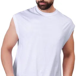 i&d Pack of 2 Men Solid Round Neck Pure Cotton Multicolor T-Shirt image 2