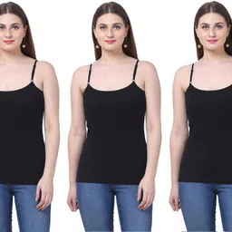 sujata fashion Women Black, Black, Black Camisole-picture-10