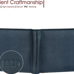 lorenz Men Casual, Formal Blue Genuine Leather RFID Wallet image 3