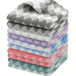 kitchen sharp Kitchen Cloth Dish Towels Microfiber Cleaning Cloth Wet and Dry Microfiber Cleaning Cloth image 1