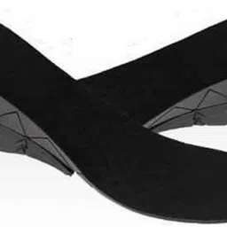 alexvyan 1 Pair Black Height increase 3 Layer 6 CM Heel Cushion Pad for Orthopedic Heel spur Support and Plantar fasciitis Gel- Heel Pad Heel Socks Height Increaser- Foot Insole- Heel Pain Relief Leatherette Heel Orthotic Shoe Insole-picture-11