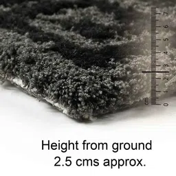 saral home Grey Abstract Cotton 4 ft x 6 ft Machine Made Carpet image 4