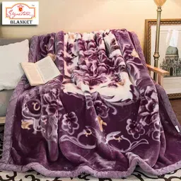 signature Floral Double Mink Blanket for Heavy Winter image 3