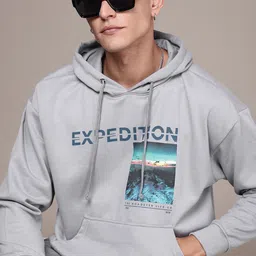 roadster Men Full Sleeve Printed Hooded Sweatshirt-picture-17