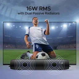 boAt Aavante Bar Groove 16W Bluetooth Soundbar (Signature Sound, 2.0 Channel, Charcoal Black) image 4