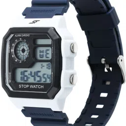 sonata SF Hexa Digital Dark Blue Polyurethane Strap Digital Watch - For Boys & Girls NT77123PP02 image 2