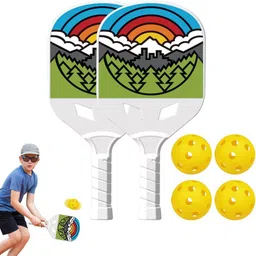 serplex Pickleball Set Fashion Print Non Slip Grip Lightweight Family Outdoor Game Pickleball Paddle-picture-26